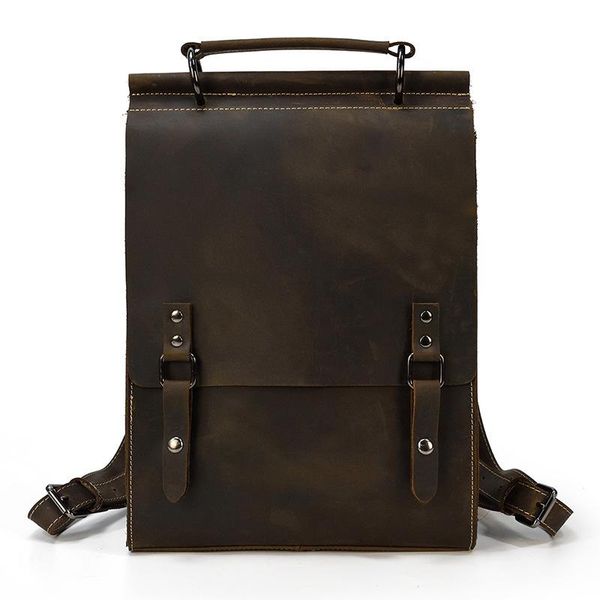 backpack johnature crazy horse leather bag men school 2021 vintage handmade cowhide solid color large capacity man bagpack
backpack johnature crazy horse leather bag men school 2021 vintage handmade cowhide solid color large capacity man bagpack