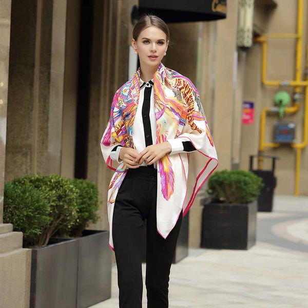 luxury brand silk scarf women leopard print scarves female fashion square shawl 130cm*130cm large hijab shawls scarfs for ladies q0828, Blue;gray
luxury brand silk scarf women leopard print scarves female fashion square shawl 130cm*130cm large hijab shawls scarfs for ladies q0828, Blue;gray