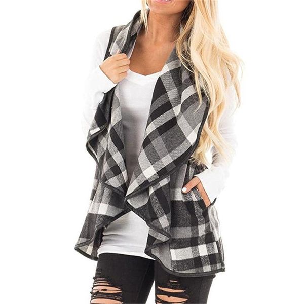 women's vests women vest plaid sleeveless gilet winter jacket femme veste coats woman coat waistcoat female casual outwear, Black;white
women's vests women vest plaid sleeveless gilet winter jacket femme veste coats woman coat waistcoat female casual outwear, Black;white