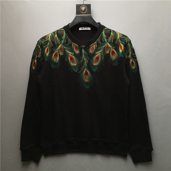men's hoodies & sweatshirts luxury men's hoodies, cotton and veet sweaters, peacock embroidery, feather coarse wool sweaters a19, Black
men's hoodies & sweatshirts luxury men's hoodies, cotton and veet sweaters, peacock embroidery, feather coarse wool sweaters a19, Black