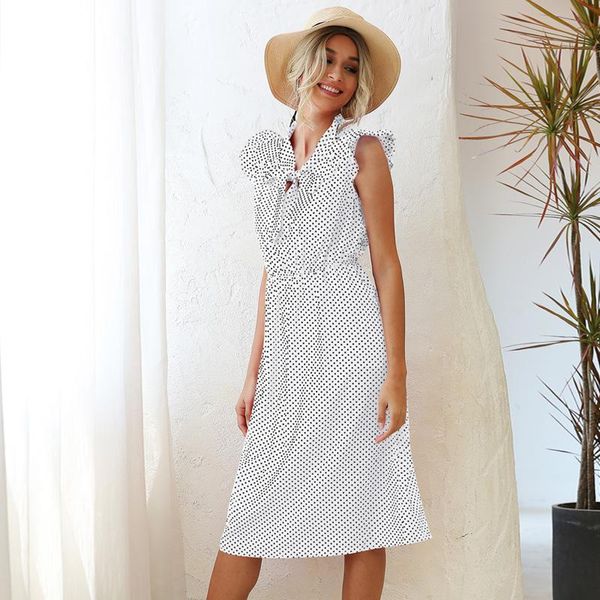 casual dresses bohemian women's dress v-neck tie bow polka dot waist 2021 summer lady tight ladies, Black;gray
casual dresses bohemian women's dress v-neck tie bow polka dot waist 2021 summer lady tight ladies, Black;gray