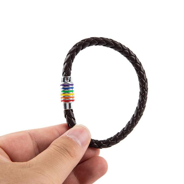 charm bracelets black brown genuine braided leather bracelet women men stainless steel rainbow magnetic charms gift, Golden;silver
charm bracelets black brown genuine braided leather bracelet women men stainless steel rainbow magnetic charms gift, Golden;silver