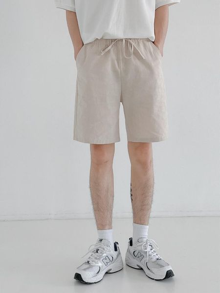 men's shorts drawstring summer casual five-point pants thin section all-match solid color loose hong kong style trend, White;black
men's shorts drawstring summer casual five-point pants thin section all-match solid color loose hong kong style trend, White;black