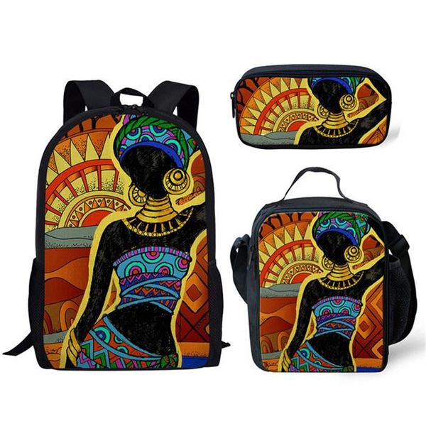 school bags kuiliu afica tribal women 3pcs/set children print for kids girl backpack teenagers shoulder book bag pencil case
school bags kuiliu afica tribal women 3pcs/set children print for kids girl backpack teenagers shoulder book bag pencil case
