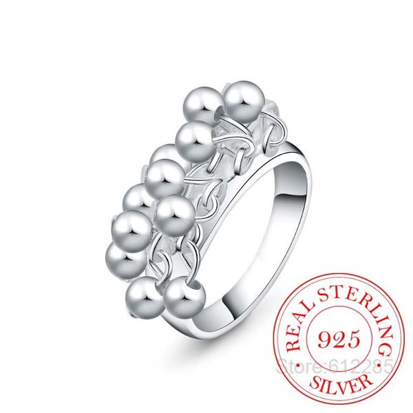 cluster rings christmas gift 925 sterling silver ring, wedding party jewelry,multi glossy grape beads ring women&men finger for women, Golden;silver
cluster rings christmas gift 925 sterling silver ring, wedding party jewelry,multi glossy grape beads ring women&men finger for women, Golden;silver