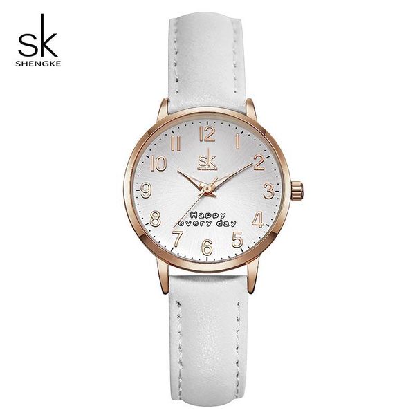 wristwatches shengke brand women's quartz watch creative luminous pointer dial leather wrist for 2021 ladies, Slivery;brown
wristwatches shengke brand women's quartz watch creative luminous pointer dial leather wrist for 2021 ladies, Slivery;brown
