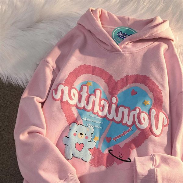 women's hoodies & sweatshirts women y2k bear love girls oversized streetwear loose long sleeve female kawaii pink sweatshirt punk black
women's hoodies & sweatshirts women y2k bear love girls oversized streetwear loose long sleeve female kawaii pink sweatshirt punk black