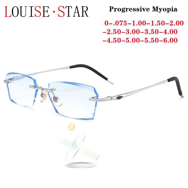 sunglasses pure titanium myopia glasses frame fashion rimless flat mirror diamond men's business with diopter 0-6., White;black
sunglasses pure titanium myopia glasses frame fashion rimless flat mirror diamond men's business with diopter 0-6., White;black