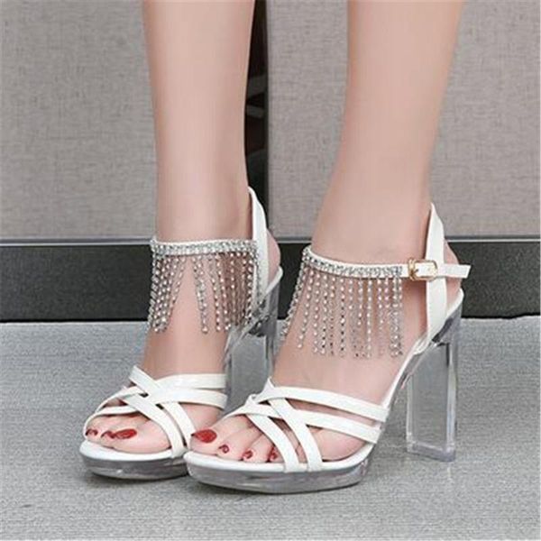 2021 new women's summer rhinestone tassel shoes catwalk artifact model fine black platform 11 cm transparent heels sandals
2021 new women's summer rhinestone tassel shoes catwalk artifact model fine black platform 11 cm transparent heels sandals
