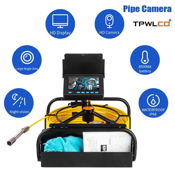 cameras 10-50m sewer pipe inspection video camera, 16gb tf card dvr 17mm drain pipeline industrial endoscope with 8500mah battery
cameras 10-50m sewer pipe inspection video camera, 16gb tf card dvr 17mm drain pipeline industrial endoscope with 8500mah battery