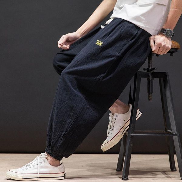men's pants summer japanese fashion brand light knickers large loose legged fat nine point wide leg, Black
men's pants summer japanese fashion brand light knickers large loose legged fat nine point wide leg, Black