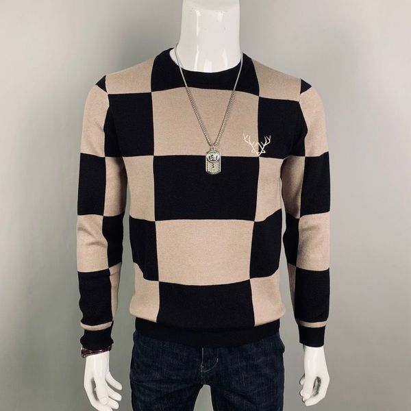 2021 men's blouse autumn and winter new korean version the trend of thickening youth all-match chess bottom sweater2zw1, White;black
2021 men's blouse autumn and winter new korean version the trend of thickening youth all-match chess bottom sweater2zw1, White;black