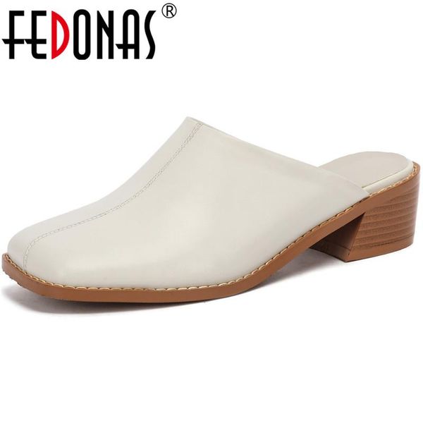 dress shoes fedonas square toe women mules 2021 spring summer thick heels pumps for genuin leather working woman, Black
dress shoes fedonas square toe women mules 2021 spring summer thick heels pumps for genuin leather working woman, Black