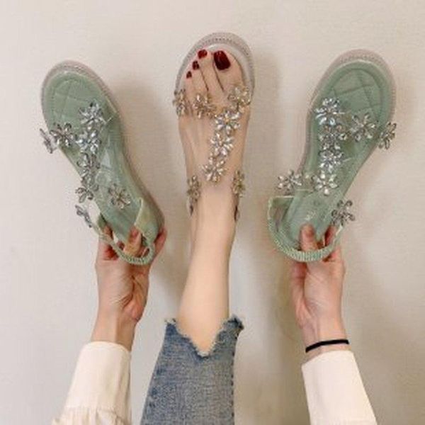 sandals women summer fashion women's korean version flower diamond thick heel one high sandals2021, Black
sandals women summer fashion women's korean version flower diamond thick heel one high sandals2021, Black