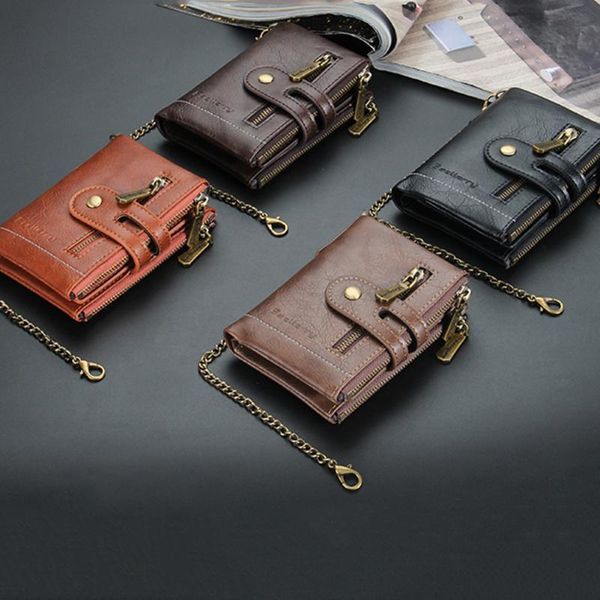 wallets men's wallet genuine cowhide leather vintage double zipper coin purse small mini card holder fashion design chain male, Red;black
wallets men's wallet genuine cowhide leather vintage double zipper coin purse small mini card holder fashion design chain male, Red;black