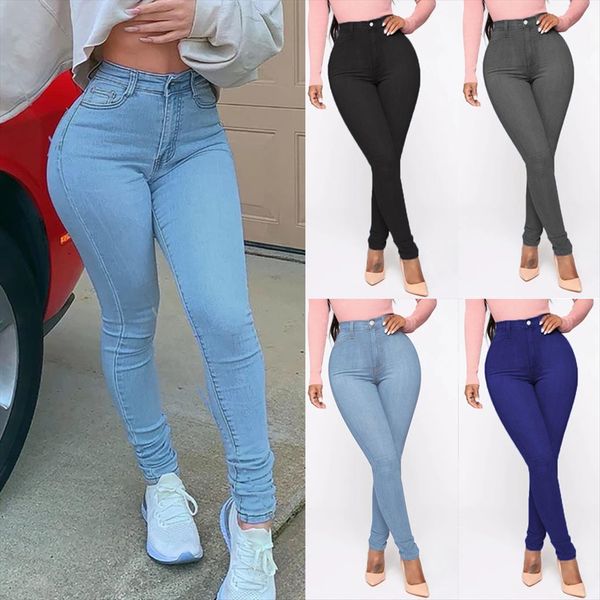 high waist stretch skinny denim womens jean pants blue retro washed elastic slim pencil trousers
high waist stretch skinny denim womens jean pants blue retro washed elastic slim pencil trousers