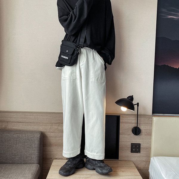 2021 new spring cotton wide-leg men's fashion retro casual men streetear hip-hop straight pants mens trousers 5rfz, Black
2021 new spring cotton wide-leg men's fashion retro casual men streetear hip-hop straight pants mens trousers 5rfz, Black