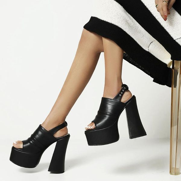 sandals karin shoes heels women feitish strippers slip-on paltform open toe gothic style, Black
sandals karin shoes heels women feitish strippers slip-on paltform open toe gothic style, Black