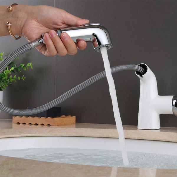 bathroom sink faucets basin faucet brass pull out tap chrombe/black single hole water mixer
bathroom sink faucets basin faucet brass pull out tap chrombe/black single hole water mixer