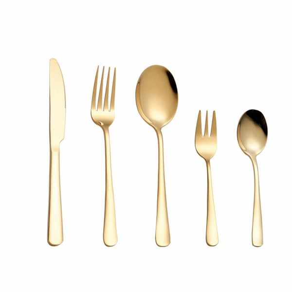 full tableware stainless steel cutlery dinner set complete gold cutlery set fork spoons knives golden dinnerware dropshiping
full tableware stainless steel cutlery dinner set complete gold cutlery set fork spoons knives golden dinnerware dropshiping