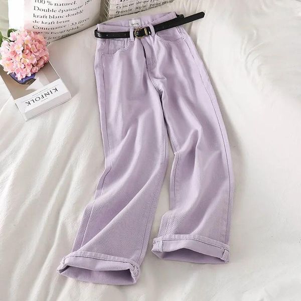 women's jeans fashion purple denim trousers wide leg women straight pants high waist female korean streetwear clothing, Blue
women's jeans fashion purple denim trousers wide leg women straight pants high waist female korean streetwear clothing, Blue