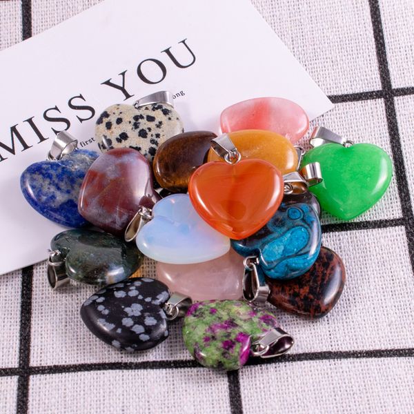 natural stone pink rose quartz opal tiger's eye turquoise heart shape charms white black crystal agate pendants for necklace accessorie, Bronze;silver
natural stone pink rose quartz opal tiger's eye turquoise heart shape charms white black crystal agate pendants for necklace accessorie, Bronze;silver