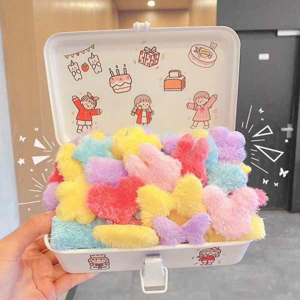 hair accessories 10pcs/set winter girls cute candy color love heart plush clip sweet hairpin soft barrette headband fashion, Slivery;white
hair accessories 10pcs/set winter girls cute candy color love heart plush clip sweet hairpin soft barrette headband fashion, Slivery;white