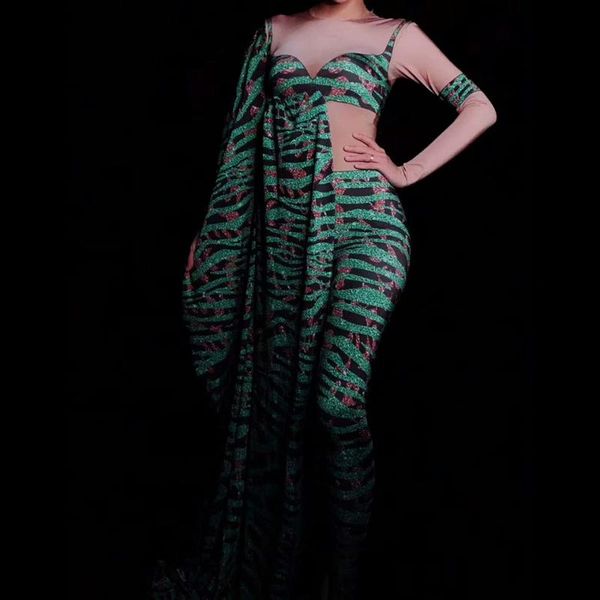 women's jumpsuits & rompers green leopard printed women jumpsuit big sleeve stage wear prom birthday party outfits vestidos, Black;white
women's jumpsuits & rompers green leopard printed women jumpsuit big sleeve stage wear prom birthday party outfits vestidos, Black;white