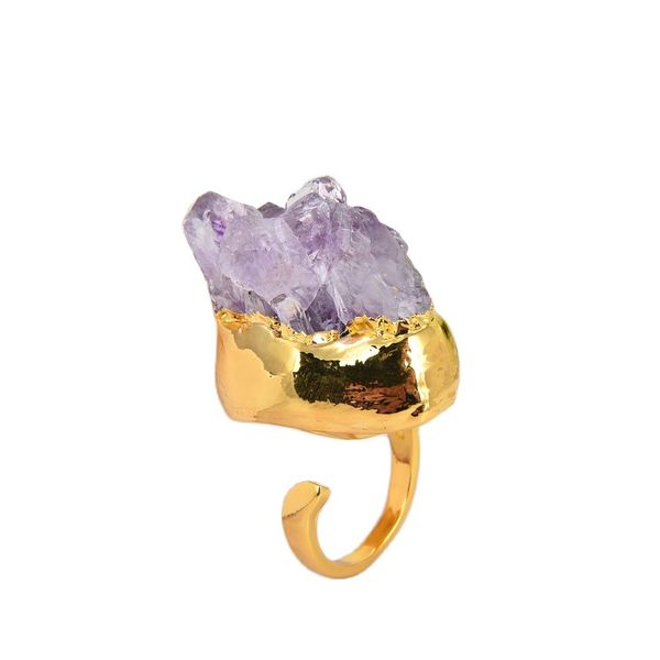 guaiguai jewelry natural purple amethysts gems stone druzy gold color rings adjustable for women real lady fashion jewellry, Golden;silver
guaiguai jewelry natural purple amethysts gems stone druzy gold color rings adjustable for women real lady fashion jewellry, Golden;silver