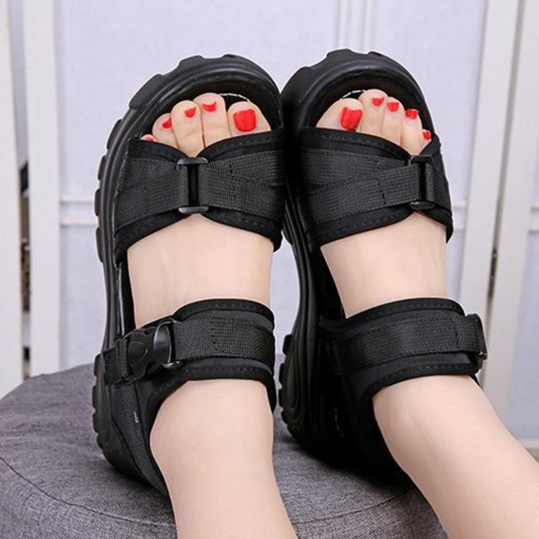 new 2021 summer woman shoes ladies thick-soled slopes magic paste muffins shoes platform casual roman sports sandals, Black
new 2021 summer woman shoes ladies thick-soled slopes magic paste muffins shoes platform casual roman sports sandals, Black