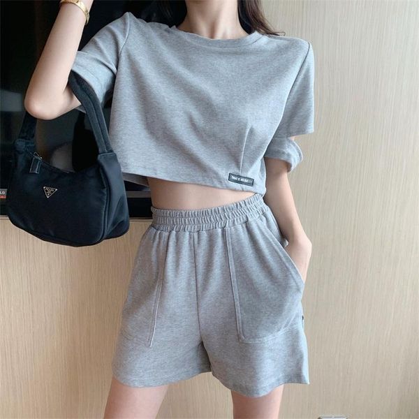 women's tracksuits casual two piece set women tracksuit fashion summer short crop and shorts all matching sets outfits sportswear, Gray
women's tracksuits casual two piece set women tracksuit fashion summer short crop and shorts all matching sets outfits sportswear, Gray
