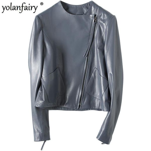 women's leather & faux genuine jacket spring autumn women real sheepskin coat female korean motorcycle jackets chaqueta mujer my1956, Black
women's leather & faux genuine jacket spring autumn women real sheepskin coat female korean motorcycle jackets chaqueta mujer my1956, Black