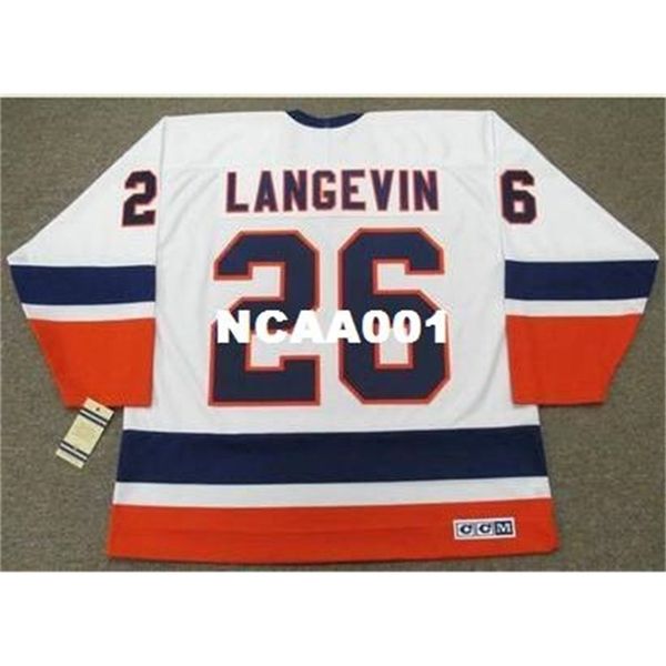668 #26 dave langevin new york islanders 1982 ccm vintage home retro home hockey jersey or custom any name or number retro jersey, Black
668 #26 dave langevin new york islanders 1982 ccm vintage home retro home hockey jersey or custom any name or number retro jersey, Black