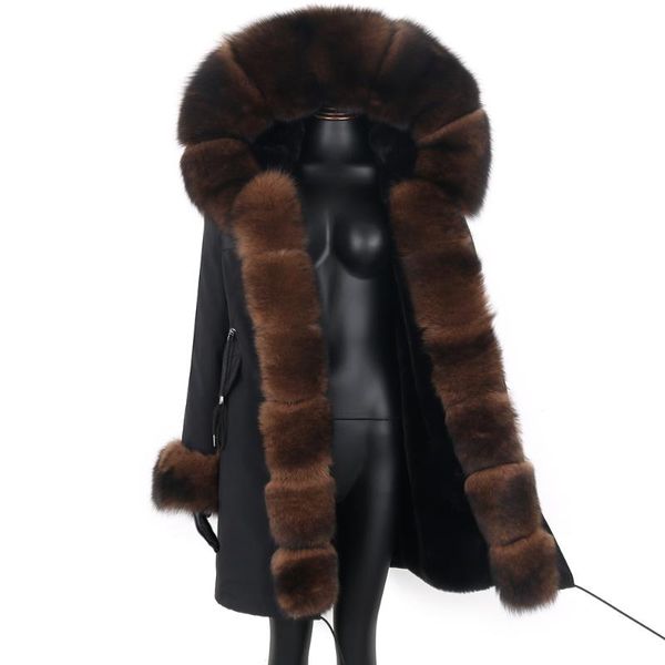 women's fur & faux winter parka coat 2021 for women thick warm jacket long with removable liner casual wear luxury clothing, Black
women's fur & faux winter parka coat 2021 for women thick warm jacket long with removable liner casual wear luxury clothing, Black