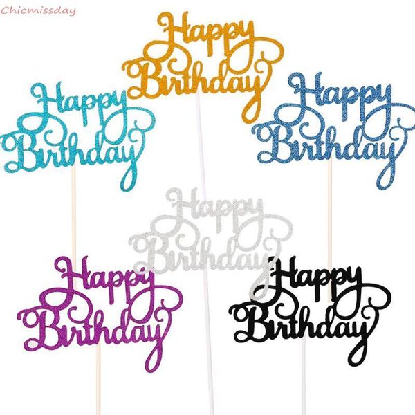 Gold Silver Glitter Happy Birthday Party Cake toppers decoration for kids birthday party favors Baby Shower Decoration Supplies
Gold Silver Glitter Happy Birthday Party Cake toppers decoration for kids birthday party favors Baby Shower Decoration Supplies