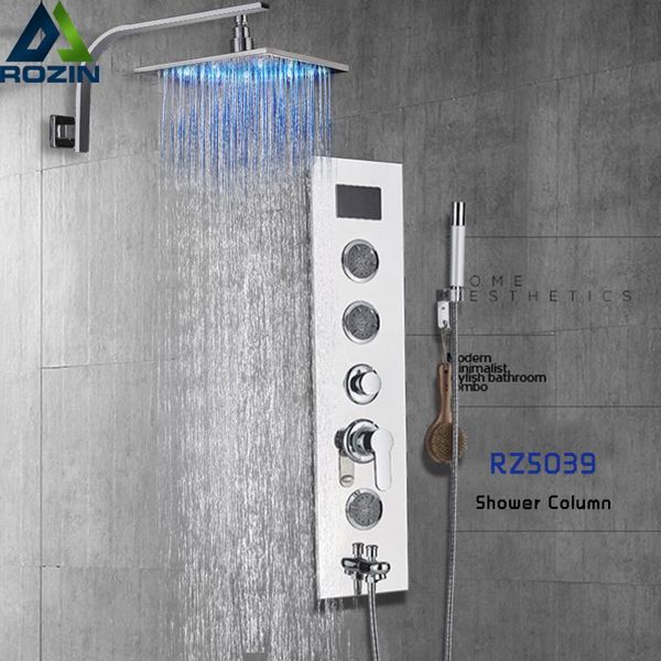 luxury led light shower column single handle rainfall bath shower set chrome spa massage jet bathroom mixers handshower
luxury led light shower column single handle rainfall bath shower set chrome spa massage jet bathroom mixers handshower