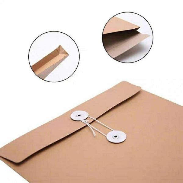 gift wrap a4 brown kraft paper file holder envelope bags document storage organizer envelopes with string school office project folder bag
gift wrap a4 brown kraft paper file holder envelope bags document storage organizer envelopes with string school office project folder bag