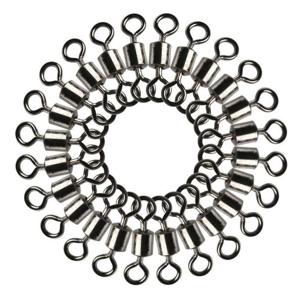100pcs stainless steel 100pcs 4#/6#/8#/12# fishing swivels rolling swivel connector with ball bearing solid rings
100pcs stainless steel 100pcs 4#/6#/8#/12# fishing swivels rolling swivel connector with ball bearing solid rings