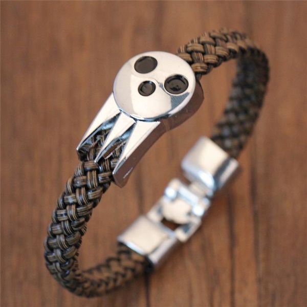 bangle wholesale 5 pcs/amine soul eater logo bracelets artificial leather zinc alloy material cosplay accessories for christmas gifts, Black
bangle wholesale 5 pcs/amine soul eater logo bracelets artificial leather zinc alloy material cosplay accessories for christmas gifts, Black