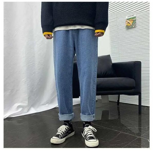 men's jeans wide-leg loose brand autumn trend washed solid color retro straight all-match ins casual long pants, Blue
men's jeans wide-leg loose brand autumn trend washed solid color retro straight all-match ins casual long pants, Blue