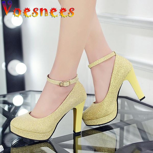 dress shoes voesnees woman pumps spring and autumn waterproof platform female round toe high heels thick heel patent leather princess, Black
dress shoes voesnees woman pumps spring and autumn waterproof platform female round toe high heels thick heel patent leather princess, Black