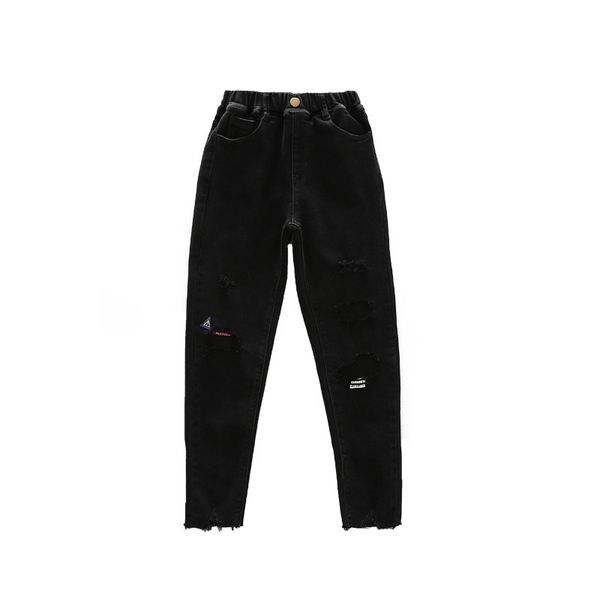girls high elastic slim jeans 2021 autumn new children's broken cave denim trousers female treasure wild pants, Blue
girls high elastic slim jeans 2021 autumn new children's broken cave denim trousers female treasure wild pants, Blue