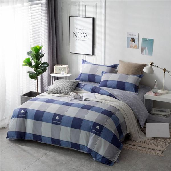 bedding sets blue-gray tint grid set duvet cover pillowcase home textiles 2/3pcs bed linen king size dropship
bedding sets blue-gray tint grid set duvet cover pillowcase home textiles 2/3pcs bed linen king size dropship