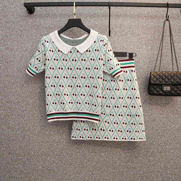 two piece dress 2021 summer cherry casual knitted 2 set women short sleeve pullover sweater + a-line skirt suits fashion 9h6j, White
two piece dress 2021 summer cherry casual knitted 2 set women short sleeve pullover sweater + a-line skirt suits fashion 9h6j, White
