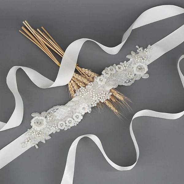 wedding sashes trixy s53 luxury flower waistbands for dress crystal belt pearl crystals skinny bridal, White
wedding sashes trixy s53 luxury flower waistbands for dress crystal belt pearl crystals skinny bridal, White