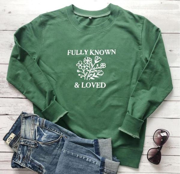 women's hoodies & sweatshirts fully known and loved slogan sweatshirt casual stylish flower bible baptism young vintage pullover graphi, Black
women's hoodies & sweatshirts fully known and loved slogan sweatshirt casual stylish flower bible baptism young vintage pullover graphi, Black