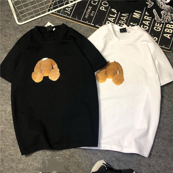 summer super fire t-shirt new european and american fashion net red bear cotton t men and women street hip-hop trend round neck short sleeve, White;black 
summer super fire t-shirt new european and american fashion net red bear cotton t men and women street hip-hop trend round neck short sleeve, White;black