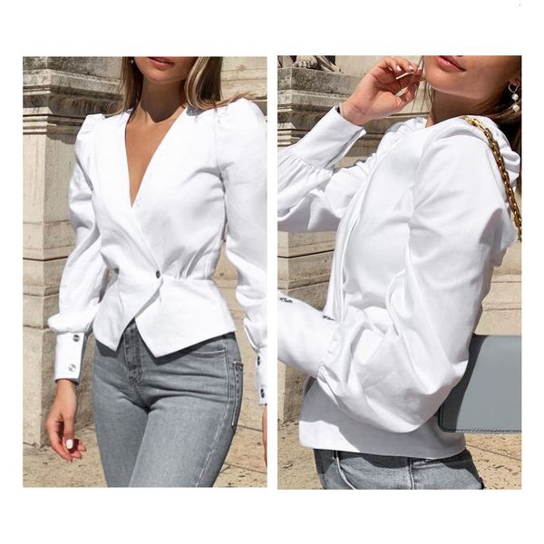 2021 new designer irregular elegant white office shirt deep v neck sleeve blouse spring vintage blusas txsj
2021 new designer irregular elegant white office shirt deep v neck sleeve blouse spring vintage blusas txsj