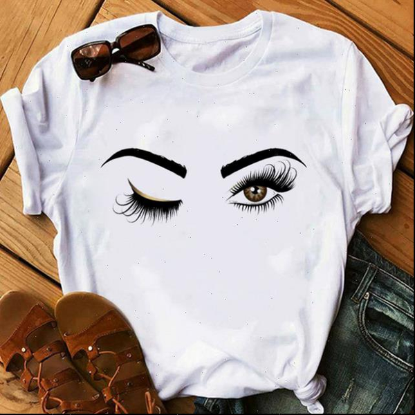makeup art eyelashes print vogue t shirt women lovely cotton tshirt streetwear hipster summer woman clothes, White
makeup art eyelashes print vogue t shirt women lovely cotton tshirt streetwear hipster summer woman clothes, White