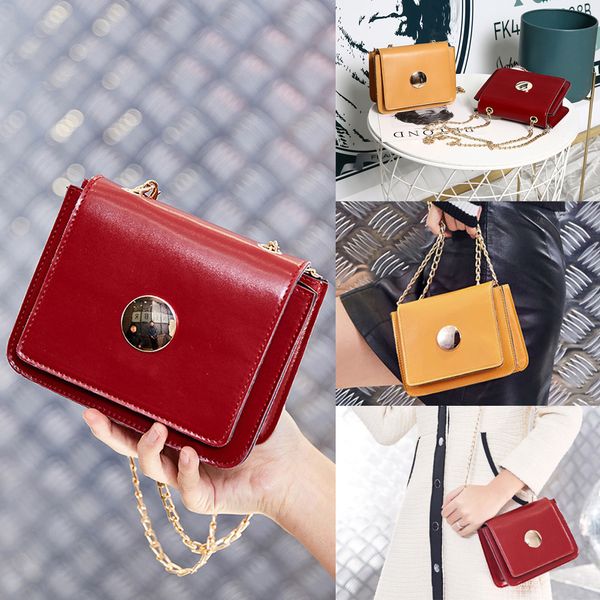 women chain bag solid faux leather small handbag satchel messenger cross body shoulder bag purse, Black;red
women chain bag solid faux leather small handbag satchel messenger cross body shoulder bag purse, Black;red
